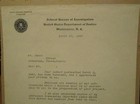 Letter From The Fbi To A Johnstown  Pa Man  Signed By J  E  Hoover Dated 3 20 42