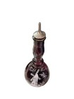 Antique Mary Gregory Windmill Toilet Water Amethyst Glass Barber Bottle