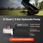 Uimoso 12 Quart Hydraulic Pump Dc 12v Single Acting For Dump Trailers