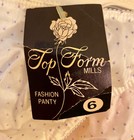 Super Cute Vintage Nylon Bikini Panties Light Tan polkadots Size 6 New With Tags