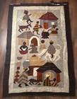 Vintage Mohair   Karakul Wool Woven Rug With African-inspired Design- 4ft X 6ft