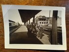 Original 1940s African American Vocal Group Snapshot Photo At Train Station