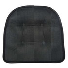 Non Slip 15  X 16  Faux Leather Black Chair Cushion