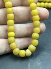 Stunning Antique African Old Trading Rare Yellow Glass Beads