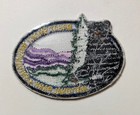 Vintage Souvenir Patch Great Smoky Mountains National Park Black Bear Purple Mtn