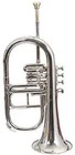 Brass Flugelhorn 4 Valve Brass Finish Bb Pitch With Including Mouthpice Case 