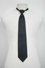 Brand New Men Or Boys Pre-tied  Black Zipper Tie Easy Dress Clothing Accessory