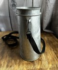 Vintage Oval Old Pal Type Galvanized Metal Minnow Live Bait Bucket W  Strap