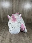 Unicorn Pillow Pet Peewee White With Pink Mane And Horn 2010 Plush 13 Inch