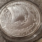 Viking Warrior 1 Oz  999 Silver Coin Odins Valhalla Sailing To Norse God