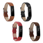 Strapsco Genuine Leather Replacement Watch Band Strap For Fitbit Alta   Hr