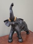 Vintage Large Cast-metal Elephant Sculpture 14  X 11  Excellent