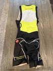 Mens Castelli Rosso Corsa Cycling Kit Triathlon Tri Suit Skinsuit M Black Yellow