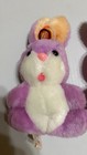 2 Vintage 1979 Dan Dee Imports Bunny Rabbits- Purple   Pink