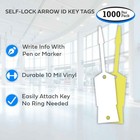 Large Self-lock Arrow Id Key Tags   Parts Tags  1000 Per Pack   form   Lslkt 