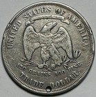 1877 Trade Silver Dollar     Circulated     Love Token    nellie Lamberson    