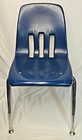 Virco 2 Blue Student Plastic Chair 9000-14 Kindergarden-2nd Grade 22  H X 17  W