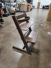 2 Stokke Tripp Trapp Wooden Adjustable High Chairs  Dark Walnut   See Pictures  