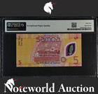 Samoa 5 Tala Nd  2023  P 47a Polymer Prefix Aa Binary No  0100000 Unc Pmg 65 Epq