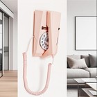 Pink Retro Rotary Wall Phone Landline Telephone - Vintage Decor