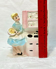 Samson Relpo Mcm Girl Kitchen Stove Wall Pocket Planter Japan Rare 1959 Vtg Nice