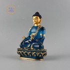 Resin Medicine Buddha Tibetan Esoteric Gild Painted Buddha Statue Ornament 
