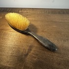 G b  Kent   Sons Sterling Silver Plated Vintage Vanity Hair Brush 9  Made In Uk