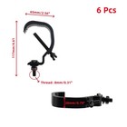 6 Pcs Stage Lighting Clamps Heavy Duty Alloy Truss Clamp Hanger For Dj Projec   