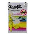 12 Highlighters Sharpie Chisel Point Fluorescent Yellow Highlighter
