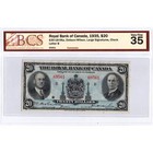  20 1935 Royal Bank Of Canada Chartered Note  630-18-06a - Bcs Vf-35