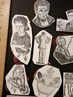 Lot Of 18 Vintage Man Men Retro Rubber Stamps Um Vlvs James Dean Cowboy