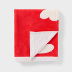 Patisserie Heart Kids  Chenille Throw Blanket Red - Pillowfort New