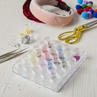 30 Clear Plastic Bead Storage Pot Jars Containers W  Box For Craft Supplies