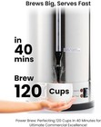 Sybo 120 Cup Commercial Coffee Urn   Hot Beverage Dispenser Stainless Steel 18l