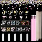 Sosation 377 Pieces Tooth Gem For Teeth Jewelry Kit 377 Piece Set  Cool Style 