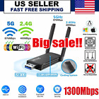 Usb 3 0 Wireless Wifi Adapter 1300mbps Long Range Dongle Dual Band 5ghz Network