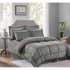 8 Piece Bed In A Bag Comforter Set Hypoallergenic Bamboo Cooling Technology New