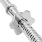 1  Standard Weightlifting Barbell - Threaded Ez Curl Bar With Star Collars