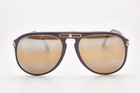 1980s Vintage Black Aviator Folding Sunglasses Asdor Super Folding Eyeglasses