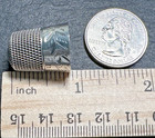 Simon Brothers Sterling Silver Size 11 Thimble With Floral Design H497