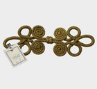 Antique Victorian Passementerie Millinery Gold Metallic Trims Appliques W Tags 