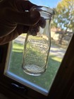 Vintage Maple Hill Dairy West Allis Wis Half Pint Milk Bottle Milwaukee Embossed