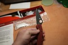 Spyderco Delica St  Nick s Exclusive Black Ticn Hap40 sus410 Red G10 C11gprdbke