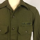 Vintage 1950s Korean War Wool Military Army Uniform Jacket Shirt Winter Work M