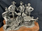 Michael Ricker Pewter Signed Vtg Art Figurine Sculpture Cowboy Collection  303