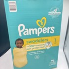 Procter   Gamble Pampers Swaddlers Super Pack Diapers  Sz 1  96 Count  New Box