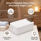 Baby Wipe Warmer With Night Light Usb Fast Heating Portable Wet Wipe Dispen Zmcd