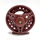 5 6 Weight Fly Fishing Reel  Cnc Machined Aluminum Large Arbor Reel Burgundy