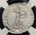 Domitian 81-96 Ad  Roman Empire Ar Silver Denarius Ancient Rome Caesar  Ngc Ch F