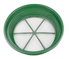 Classifier Sifting Pan   1 4    Stainless Steel Screen Earth Sifter Stackable